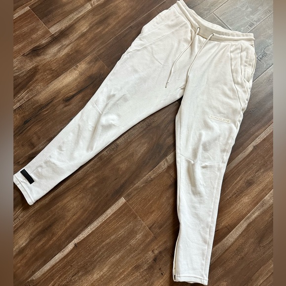 Size M Alphalete Joggers, White - Picture 1 of 4